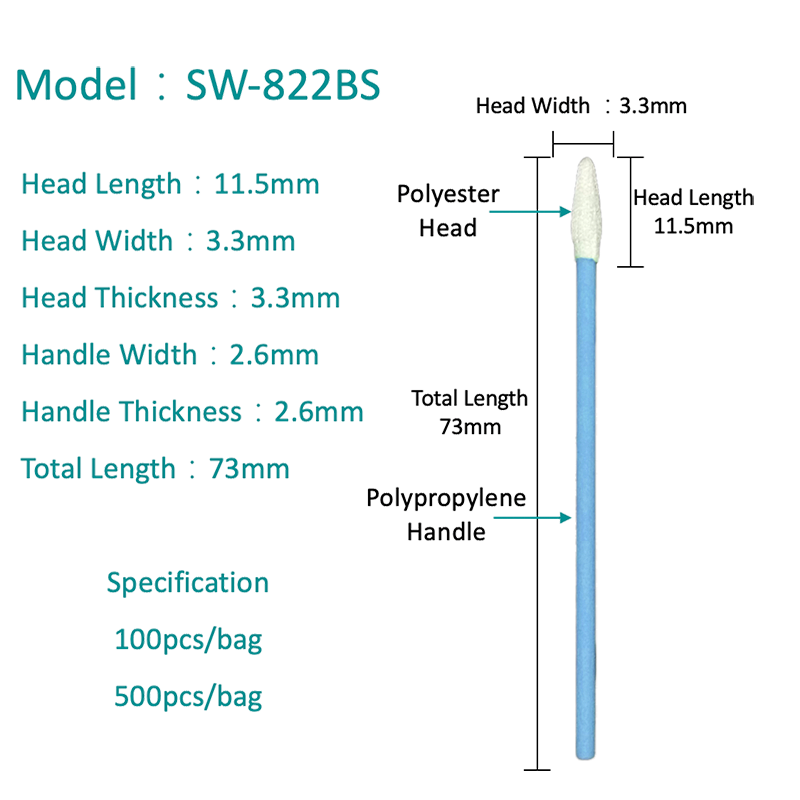 SW-822B-k hegyes hegyi precíziós poliészter-tampon