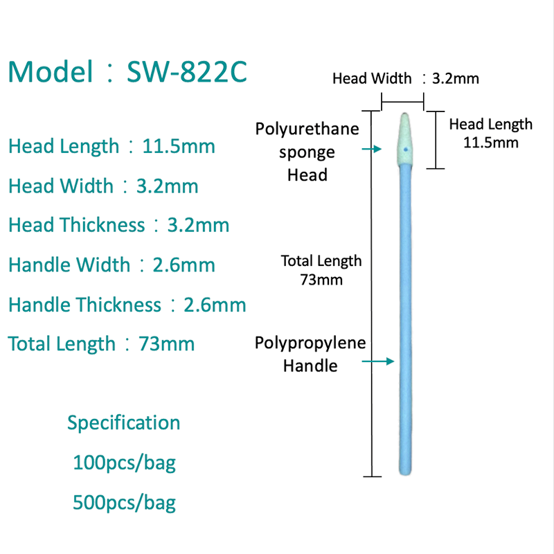 SW-822C habpályák tisztító tamponok
