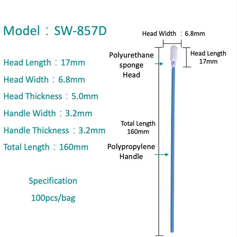 SW-857D hab fejmélységű tisztítószoba tampon