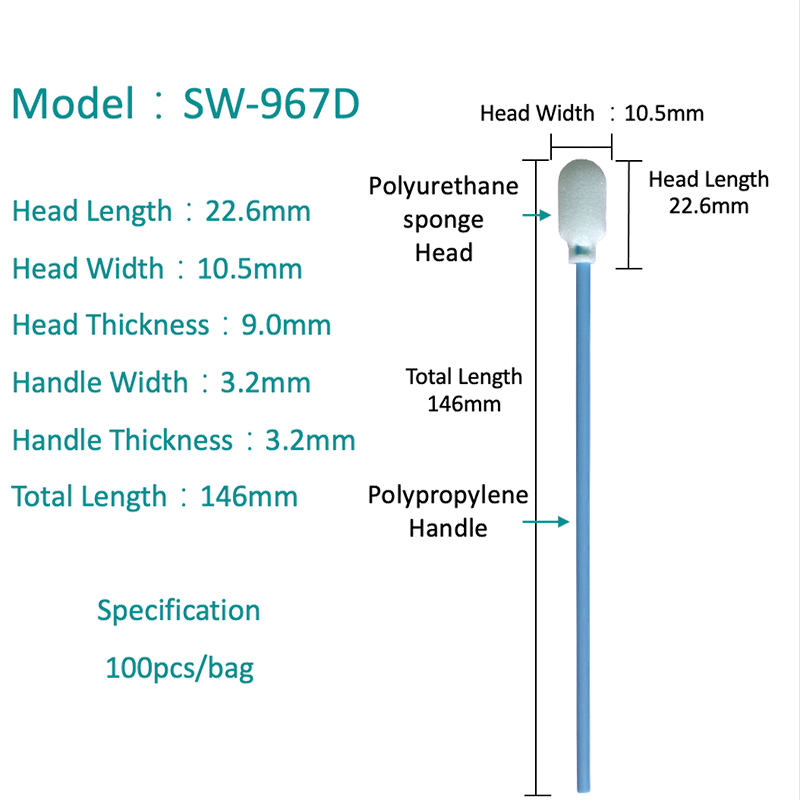 SW-967D ovális kopásálló szivacs-tampon